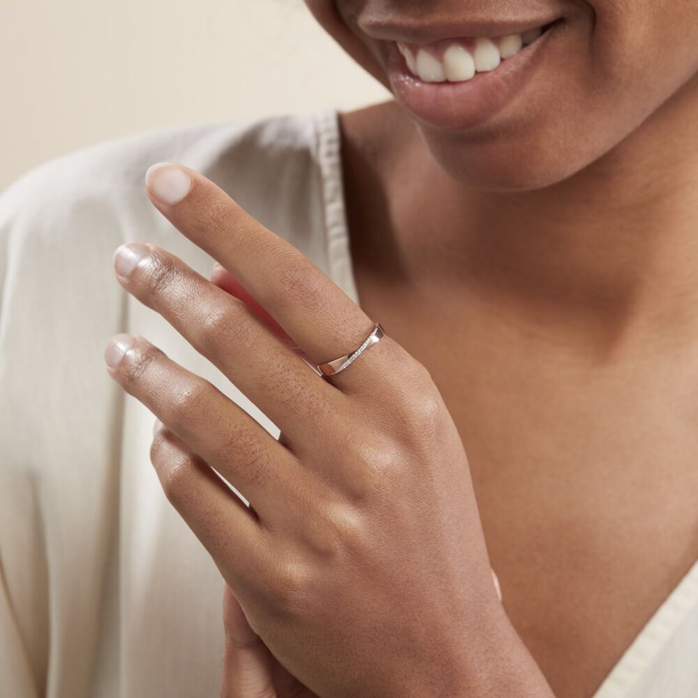 Bague Suzie Or Rose Diamant - Bagues pierres précieuses Femme | Marc Orian