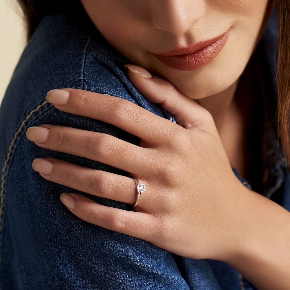Bague Solitaire Or Blanc Dream Diamants - Solitaires Femme | Marc Orian
