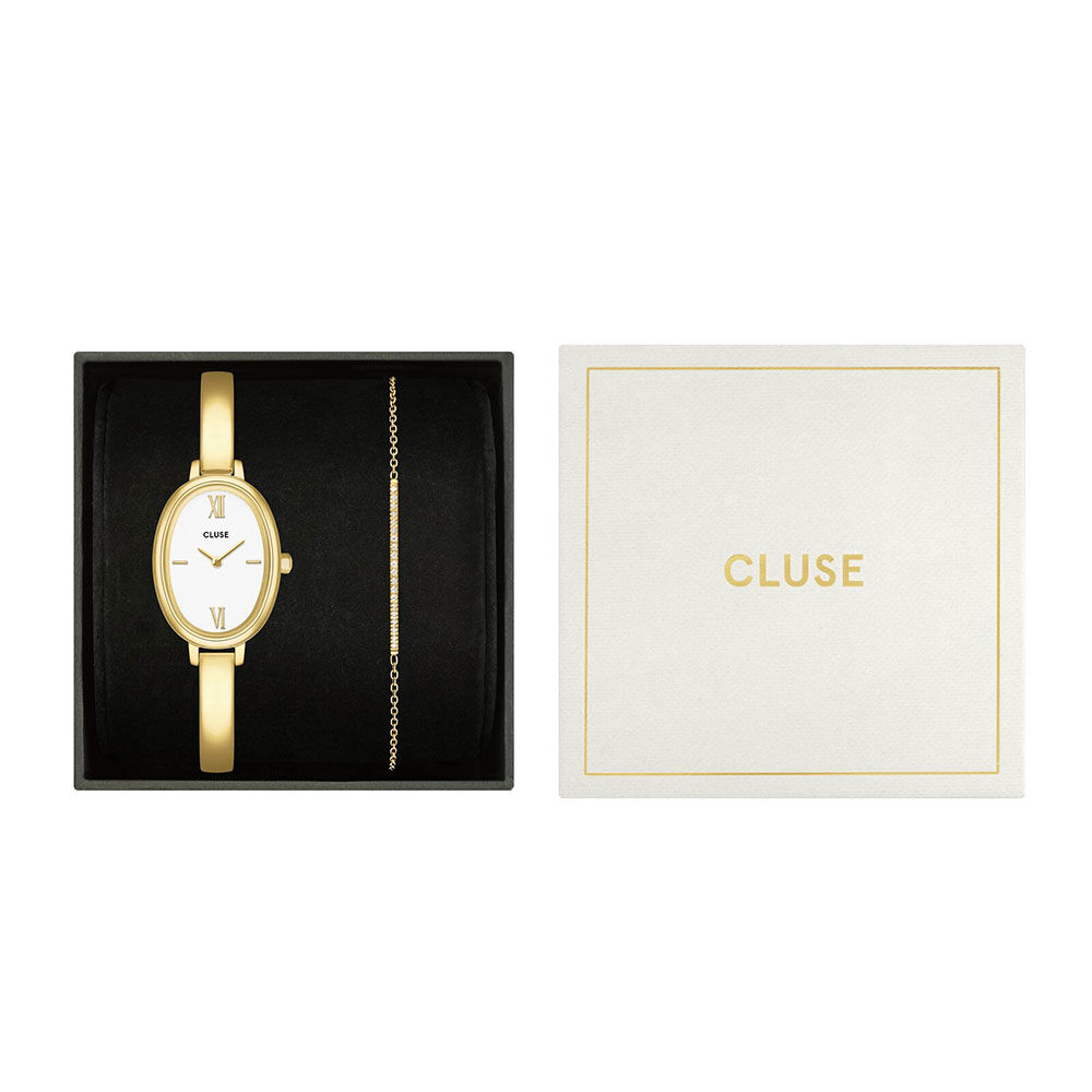 Coffret De Montre Cluse L'Ovale Blanc - Coffrets de montres Femme | Marc Orian