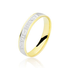 Alliance Romaine Demi Jonc Classique Or Bicolore - Alliances Famille | Marc Orian