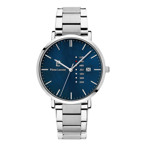 Montre Pierre Lannier Data Bleu - Montres &eacute;tanches Homme | Marc Orian