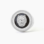 Chevali&egrave;re Guess Lion King Acier Argent&eacute; - Bijoux fantaisie Homme | Marc Orian