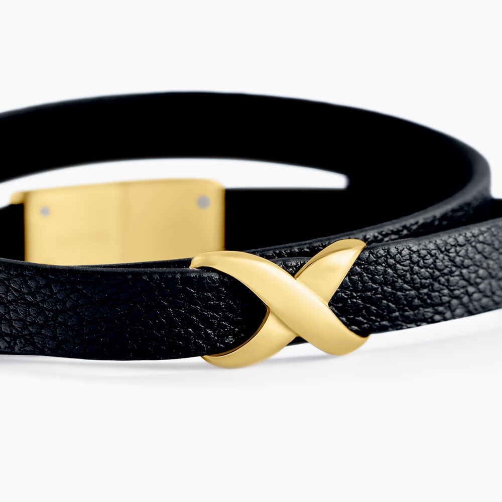 Bracelet Laetus Acier Jaune - Bracelets cuir Femme | Marc Orian