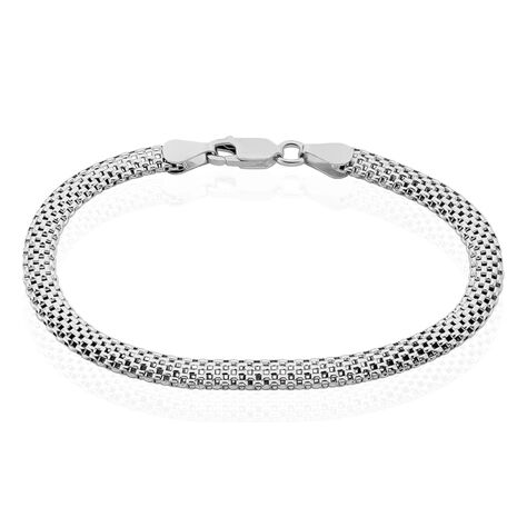 Bracelet Christine Argent Blanc - Bracelets mailles Femme | Marc Orian