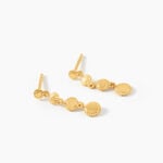 Boucles D'Oreilles Pendantes Fedelina Argent Dor&eacute; A L'Or 750/1000 - Pendantes Femme | Marc Orian