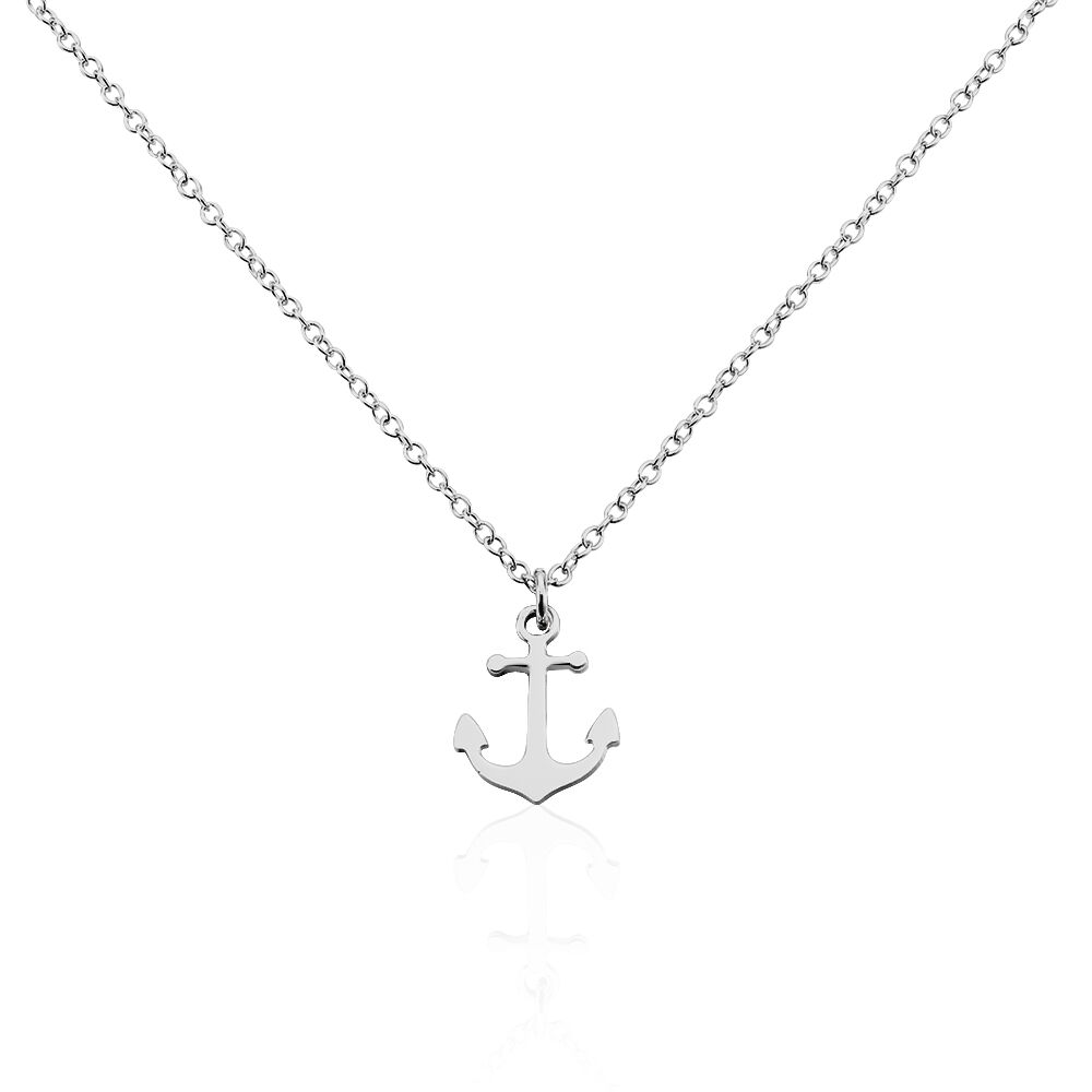 Collier Anchora Argent Blanc - Colliers fantaisie Femme | Marc Orian