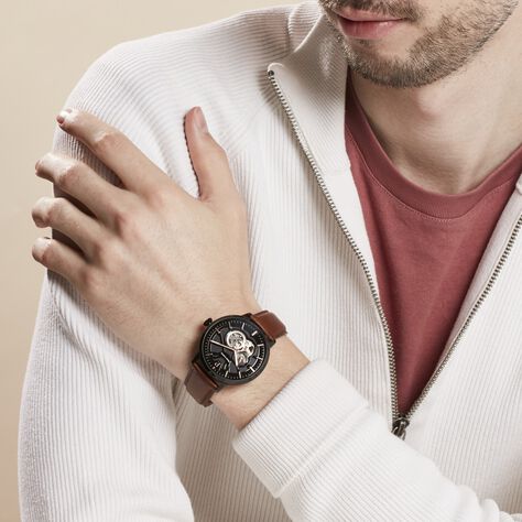 Montre Pierre Lannier Trio Noir - Montres automatique Homme | Marc Orian