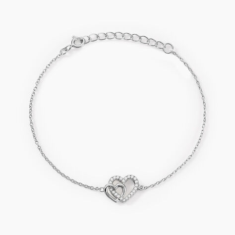 Bracelet Donatiane Argent Blanc Oxyde De Zirconium - Bracelets chaînes Femme | Marc Orian