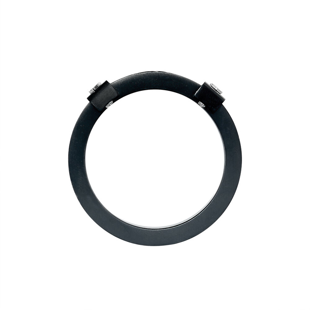 Bague Black Acier Noir - Bijoux fantaisie Homme | Marc Orian