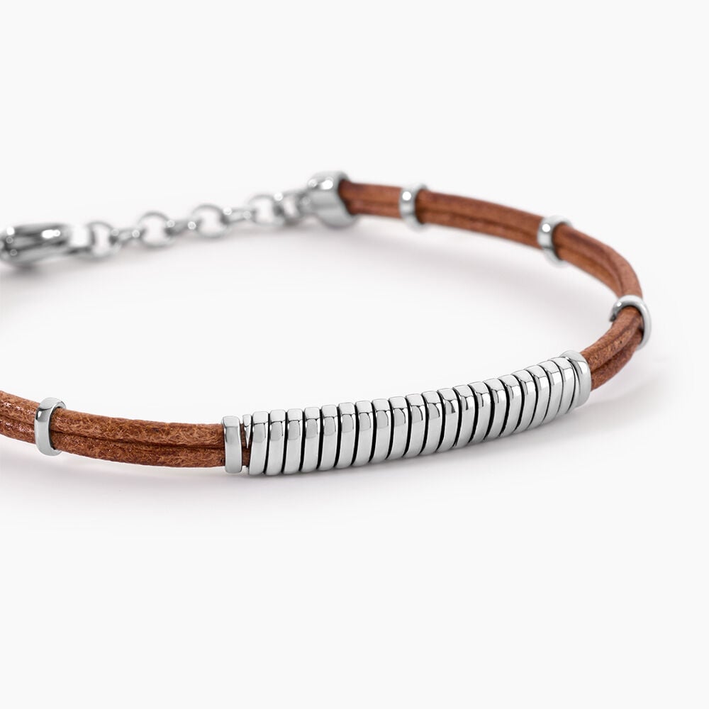 Bracelet Cuir De Vache Marron - Bracelets cuir Homme | Marc Orian