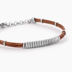 Bracelet Cuir De Vache Marron - Bracelets cuir Homme | Marc Orian