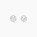 Boucles D'oreilles Puces Argent Blanc Victorin Oxydes De Zirconium - Puces Femme | Marc Orian
