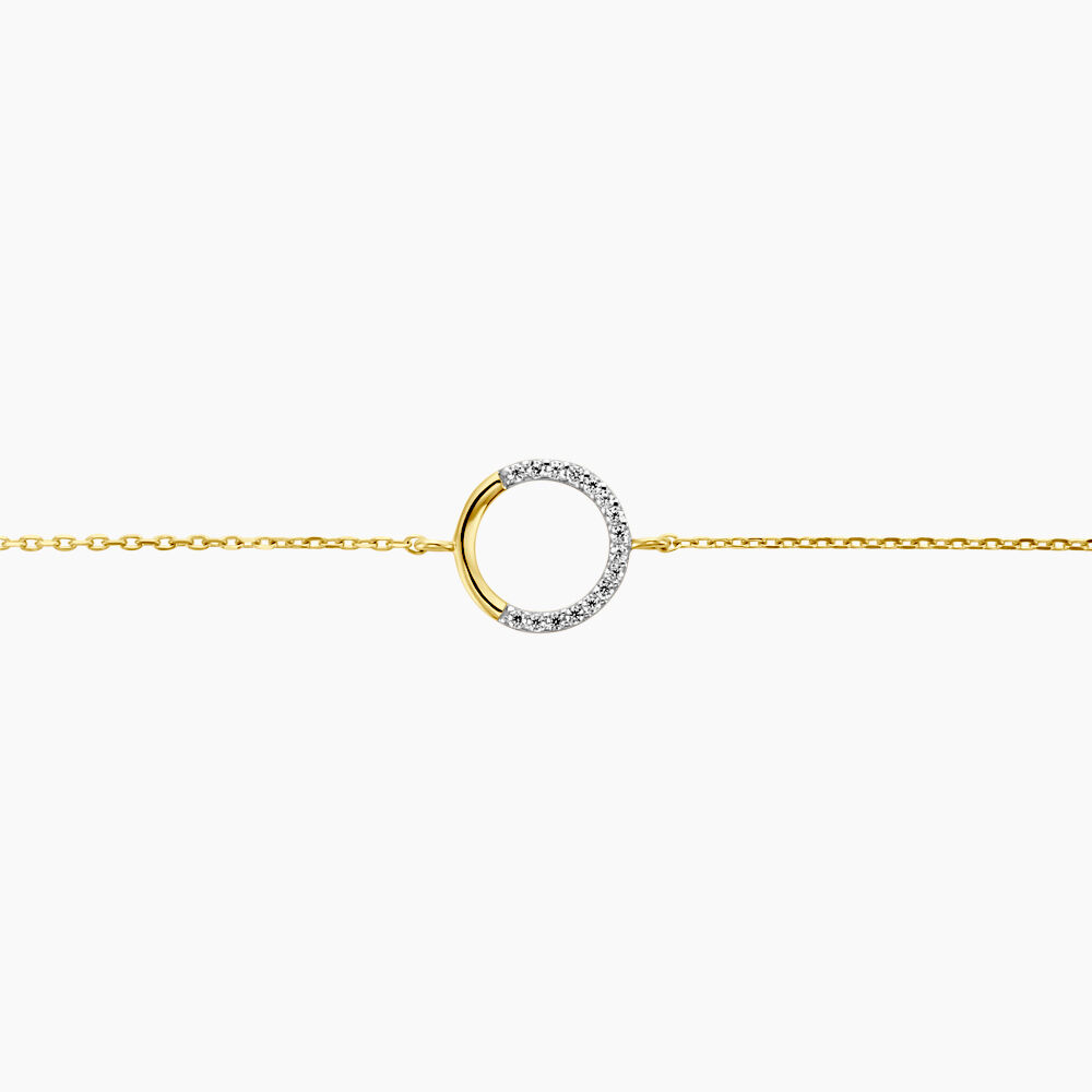 Bracelet Cajsa Or Jaune Oxyde De Zirconium - Bracelets chaînes Femme | Marc Orian