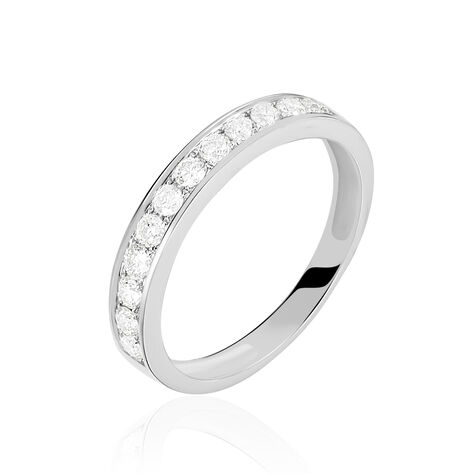 Alliance Dionysa Or Blanc Diamant - Alliances avec pierres Femme | Marc Orian