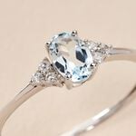 Bague Diapre Or Blanc Topaze Oxyde De Zirconium - Bagues pierres fines Femme | Marc Orian