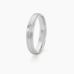 Alliance Circios Demi Jonc Classique Or Blanc - Alliances duo Unisex | Marc Orian