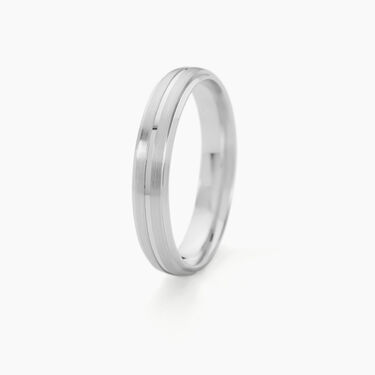 Alliance Circios Demi Jonc Classique Or Blanc