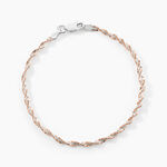 Bracelet Abie Torsade Argent Bicolore - Bracelets fantaisie Femme | Marc Orian