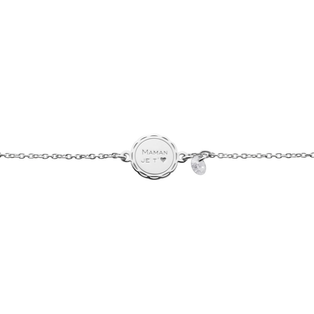 Bracelet Argent Glannon Oxyde De Zirconium - Bracelets Medailles Femme | Marc Orian