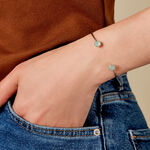 Bracelet Jonc Allyn Argent Blanc Verre - Bracelets joncs Femme | Marc Orian