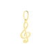 Pendentif Fausta Musique Or Jaune - Pendentifs Famille | Marc Orian