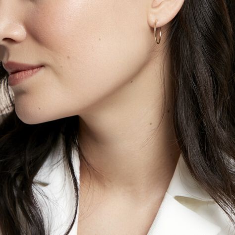 Créoles Dominae Or Jaune - Boucles d'oreilles Créoles Femme | Marc Orian