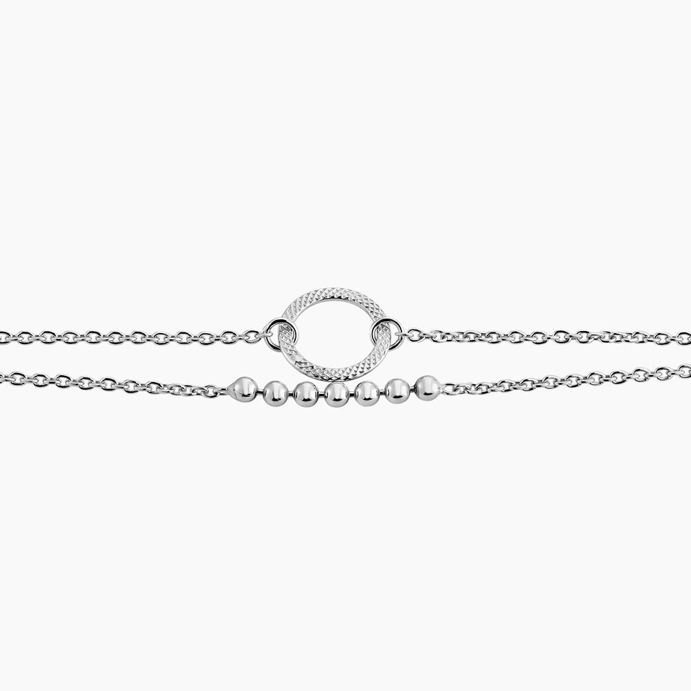 Bracelet Claramay Argent Blanc - Bracelets chaînes Femme | Marc Orian