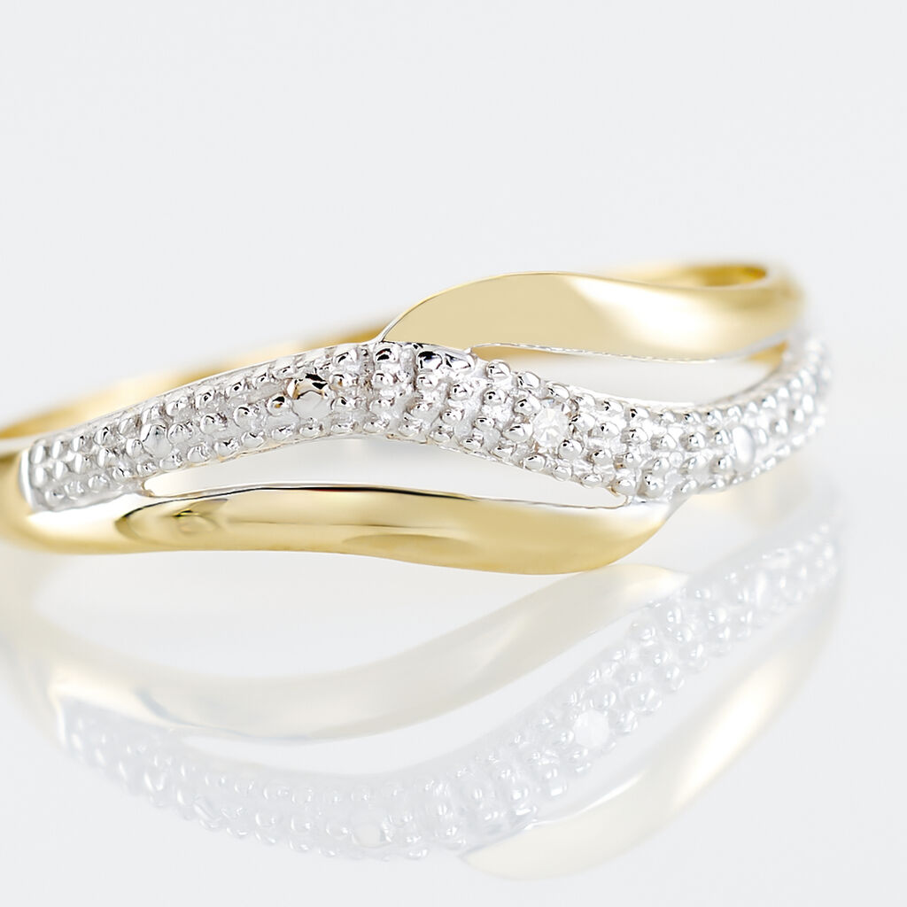Bague Smeralda Or Bicolore Diamant - Bagues Femme | Marc Orian