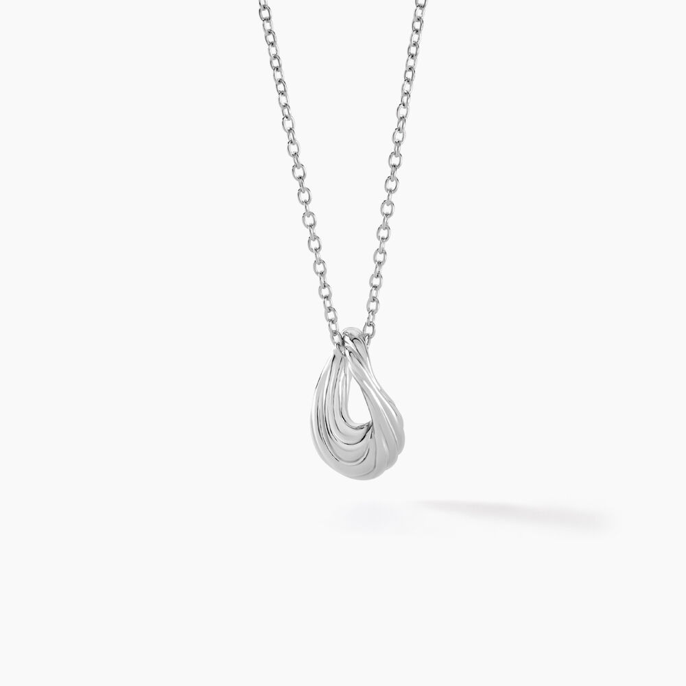 Collier Curve Argent Blanc - Colliers fantaisie Femme | Marc Orian