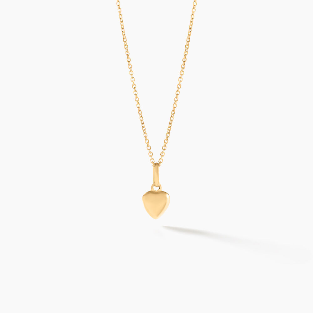 Pendentif Eudocie Coeur Lisse Or Jaune - Pendentifs Famille | Marc Orian