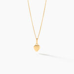 Pendentif Eudocie Coeur Lisse Or Jaune - Pendentifs Famille | Marc Orian