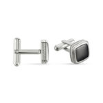 Boutons De Manchette Acier Bicolore Leucetios - Boutons de manchette Homme | Marc Orian