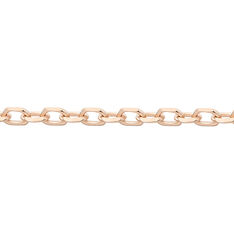 Chaîne Igoa Maille Forçat Diamantee Or Rose - Chaines Femme | Marc Orian