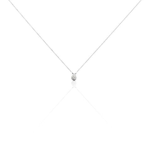 Collier Gally Or Blanc Diamant - Colliers avec pierres Femme | Marc Orian