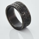 Bague Phebus Him Acier Noir - Bijoux fantaisie Homme | Marc Orian