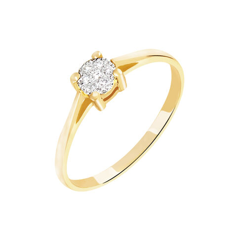 Bague Sandrine Or Jaune Diamant - Parure de mariage Femme | Marc Orian