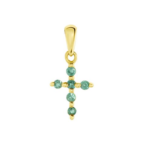 Pendentif Or Jaune Stanley Emeraude  - Pendentifs Femme | Marc Orian