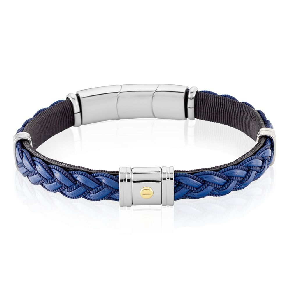 Bracelet Jourdan Trenza Acier Bicolore - Bracelets chaînes Homme | Marc Orian