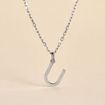 Pendentif Ionia Lettre Or Blanc - Pendentifs Famille | Marc Orian