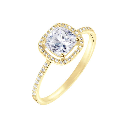 Bague Or Jaune Adrienne Oxydes De Zirconium - Bagues Solitaire Femme | Marc Orian