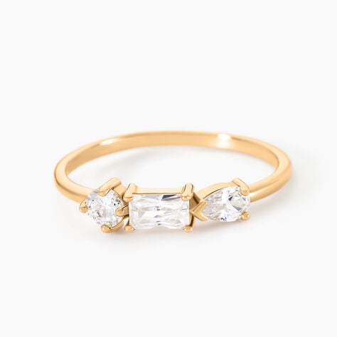 Bague Sya Plaque Or Jaune Oxyde De Zirconium - Bijoux fantaisie Femme | Marc Orian