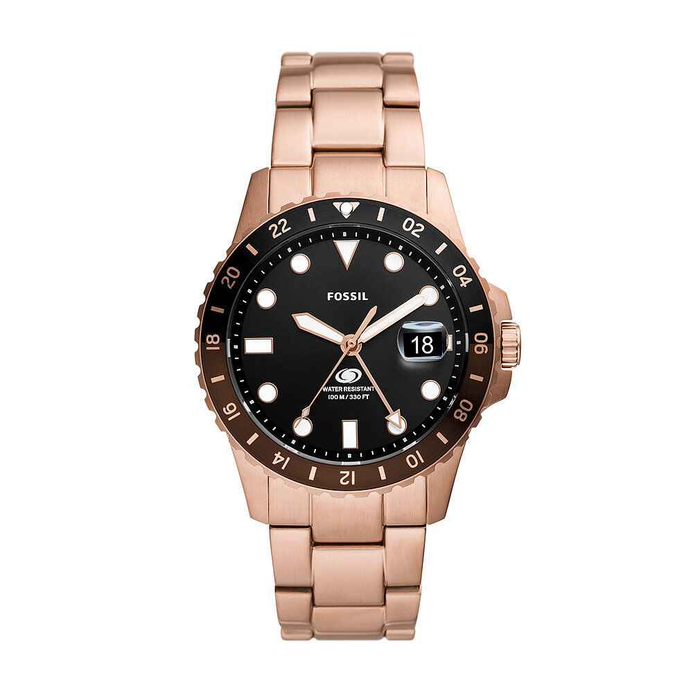 Montre Fossil Blue Gmt Noir - Montres étanches Homme | Marc Orian