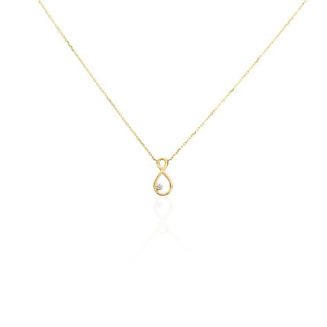 Collier Eszter Or Jaune Diamant - Colliers avec pierres Femme | Marc Orian