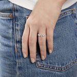 Bague Or Blanc Riyad Oxydes De Zirconium - Solitaires Femme | Marc Orian