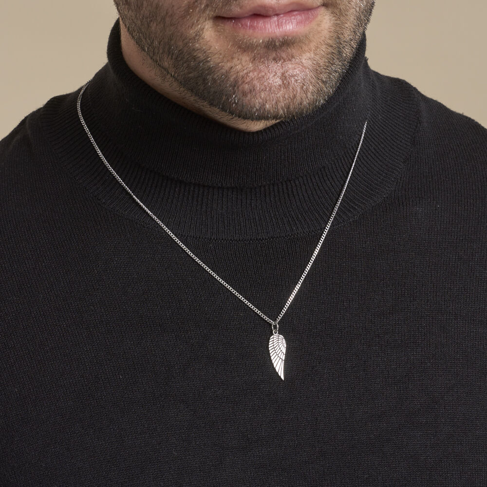 Collier Angyalka Acier Blanc - Colliers Homme | Marc Orian