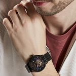 Montre Pierre Lannier Trio Noir - Montres automatiques Homme | Marc Orian