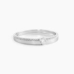 Bague Lou Or Blanc Diamant - Parures de mariage Femme | Marc Orian