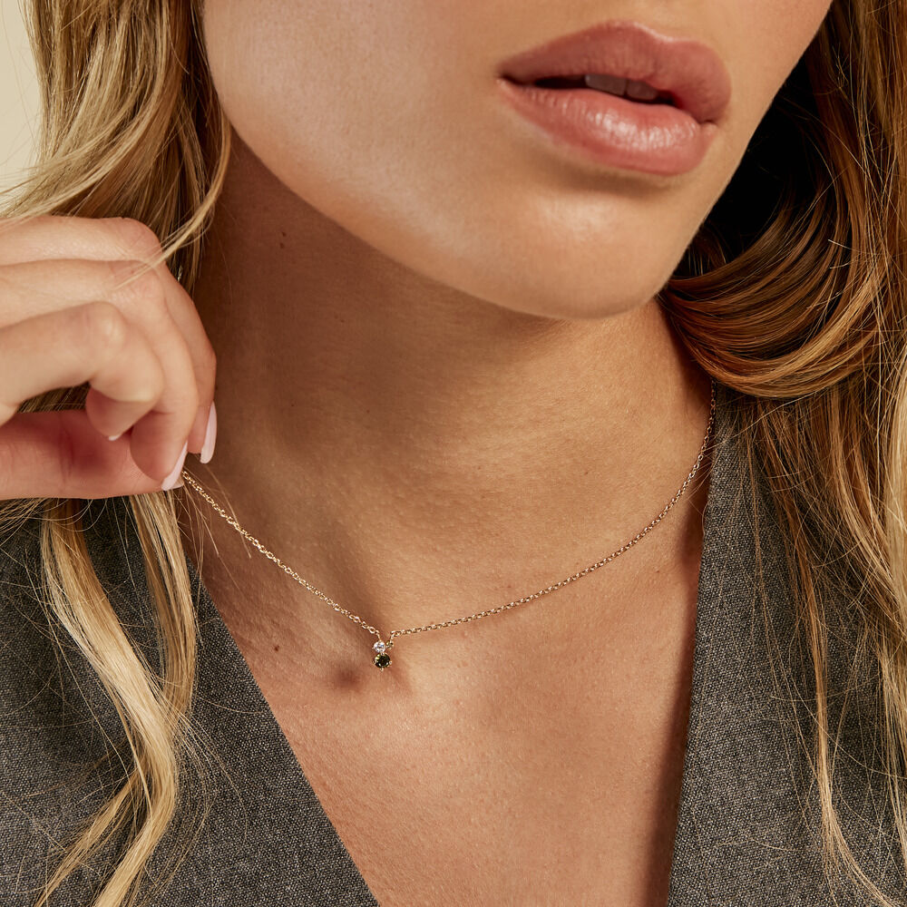 Collier Sharleen Plaqué Or Jaune Oxyde De Zirconium - Colliers avec pierres Femme | Marc Orian