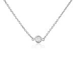 Collier Sylvette Argent Blanc Oxyde De Zirconium - Colliers avec pierres Femme | Marc Orian