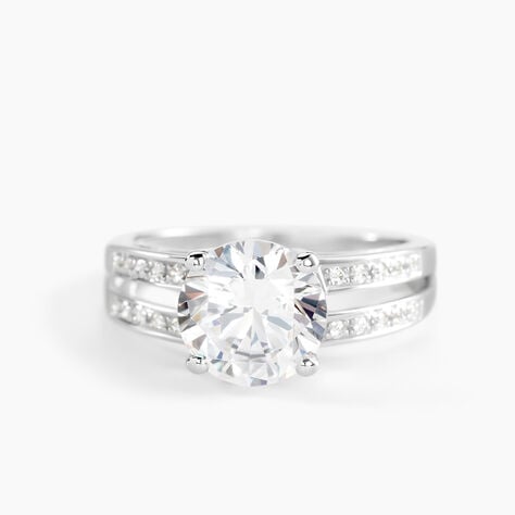 Solitaire Or Blanc Oxyde De Zirconium - Solitaires Femme | Marc Orian